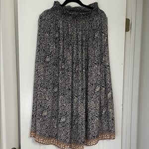 Natalie Martin pure silk skirt midi maxi S Indonesia Bali vacation beach party